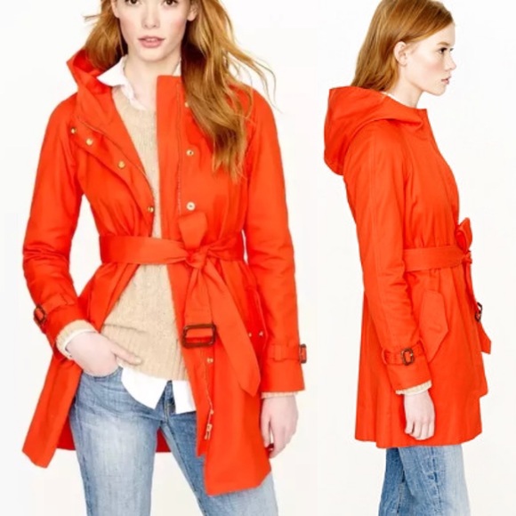 j crew orange coat